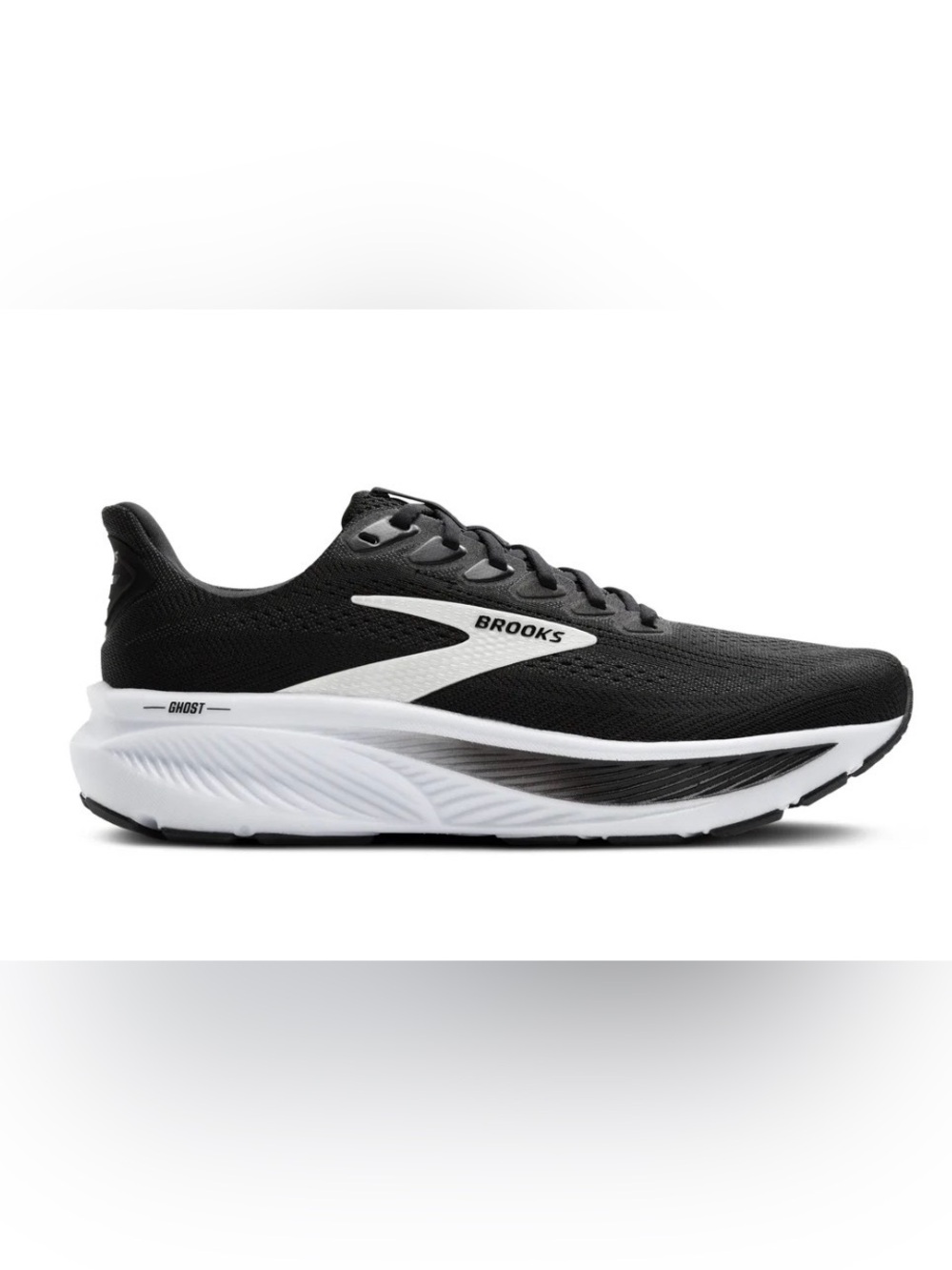 Brooks Ghost 17 Size 10 Wide Womens Black and White Running Shoes EUC $259.90